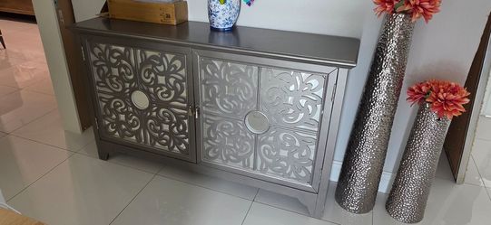 Grey Hallway Table Storage