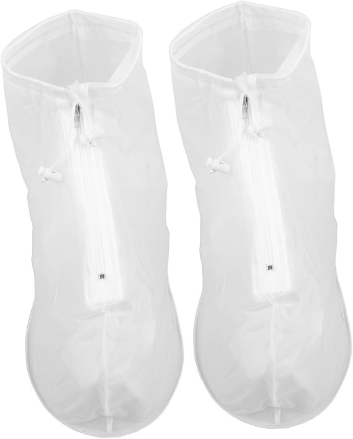 GALPADA Disposable Waterproof Shoe Covers for Men and Women Anti-Slip Rain Boot Protectors for Outdoor Activities Portable 1 Pair Travel Shoe Covers