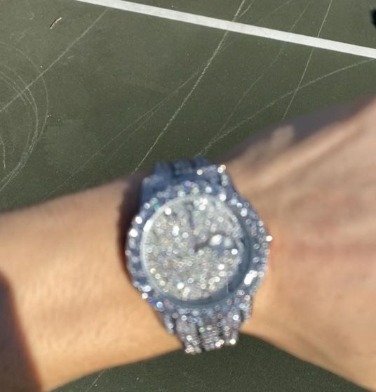 VVS DIAMOND WATCH WITH ARABIC NUMERALS