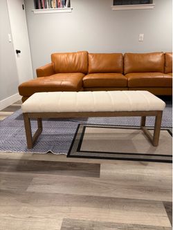Sectional leather sofa