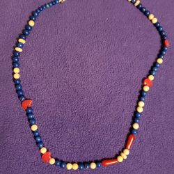 Antique Silver And Jade Necklace