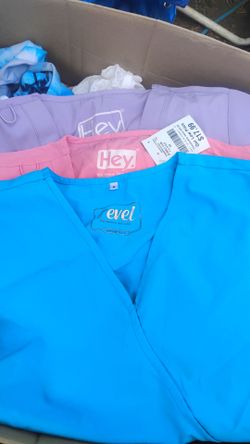 🩺 BUNDLE DEAL: Brand New Scrub Tops Set (3 Pieces) 🩺