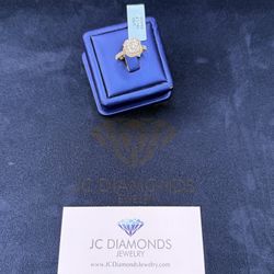 Ring Engagement Diamonds Real Yellow Gold 10k Gold 