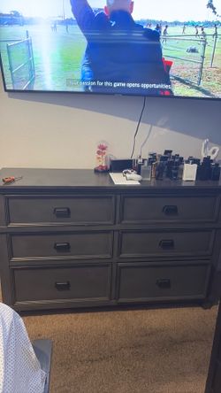 king bed frame and dresser
