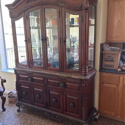 Large Hutch For Glass And Bar Utilities 