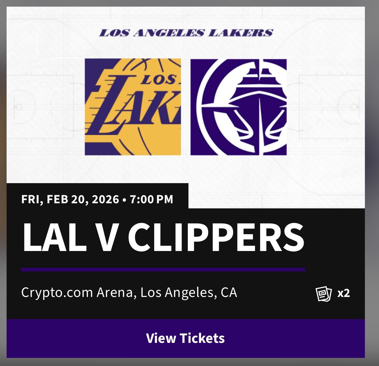 Lakers Vs Clippers This Friday
