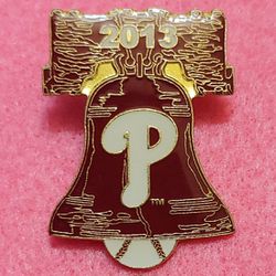 Philadelphia Phillies Vintage "2013 LIBERTY BELL" Logo Lapel/Hat/Tie Pin UNBRANDED (UNUSED)😇 GREAT FOR HATS!💣 Please Read Description.