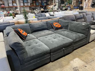 Thomasville Tisdale fabric modular sectional