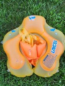 LAYCOL Baby Pool Float Inflatable Swimming Float – Orange