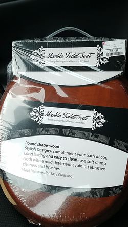 brown marble toilet seat **NO SCREWS**