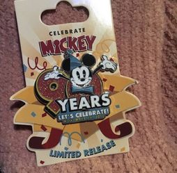 Mickey 90th birthday pin
