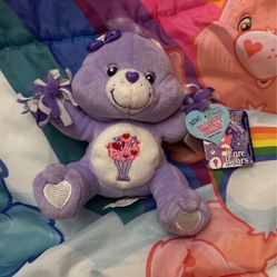 8” MWT Celebration Style Varsity Share Care Bear 