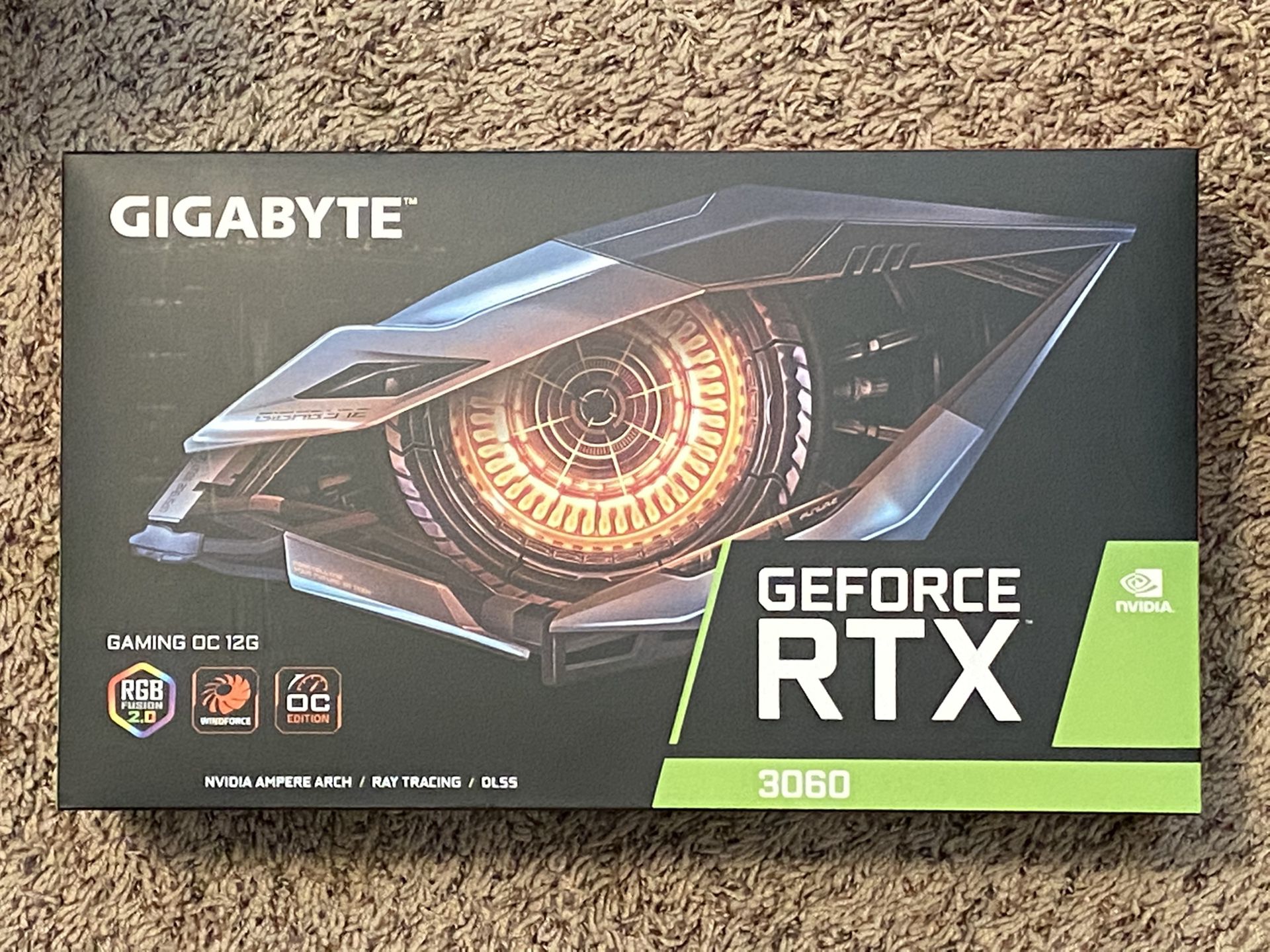 GIGABYTE GeForce RTX 3060 GAMING. OC Graphics Card Brand New