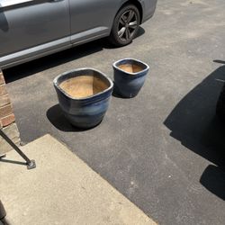 Ceramic Outdoor Pots $75.00 OBO