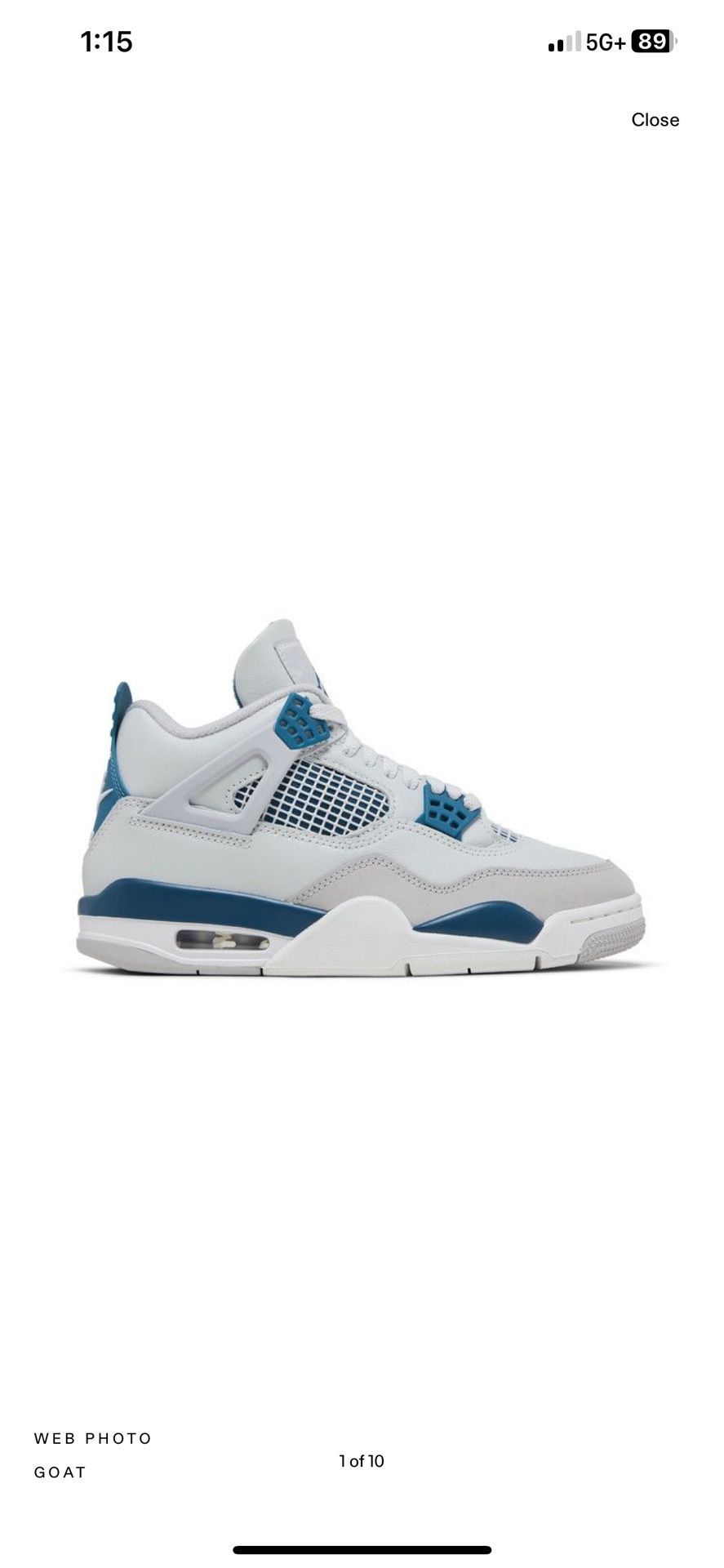 Jordan 4 Retro “military Blue”