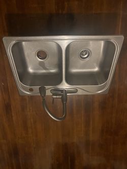 Sink and faucet