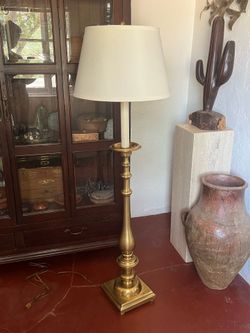 Vintage brass floor lamp