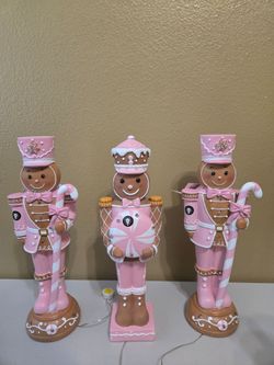 Gingerbread nutcrackers LED lights