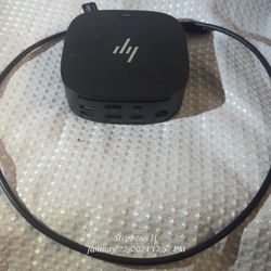 HP USB-C Essential Dock G5 (1 SuperSpeed USB Type-C; 2 USB Type-A; 1 Audio Jack; 2 DisplayPort 1.4; 1 HDMI 2.0; 1 RJ-45; 2 SuperSpeed USB Type-A 