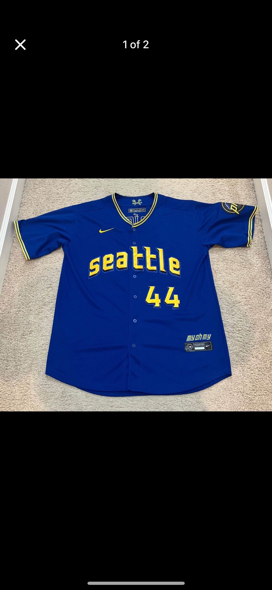 Julio Rodríguez Seattle Mariners Nike City Connect Jersey Men’s Large L