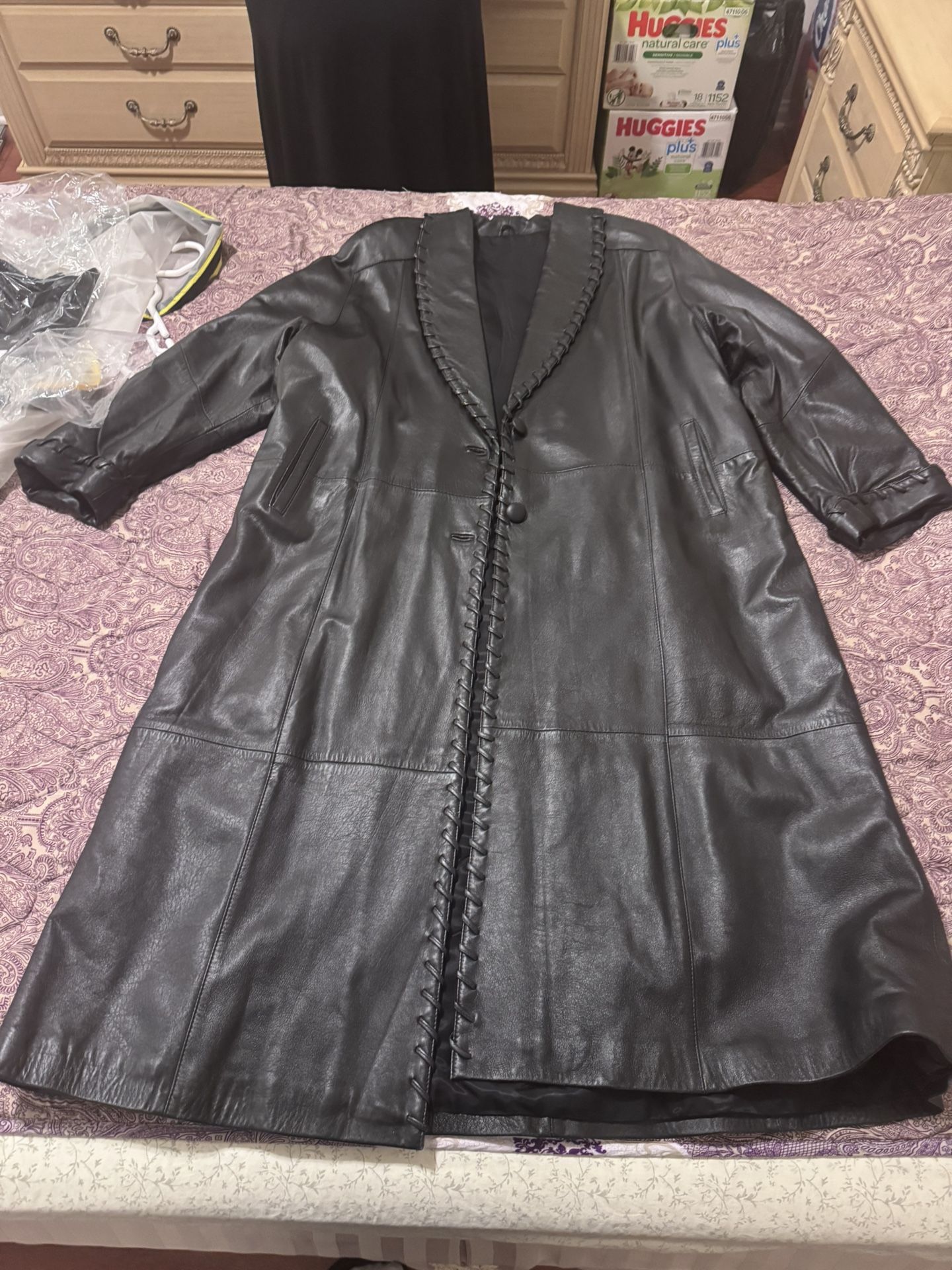 Leather Coat 
