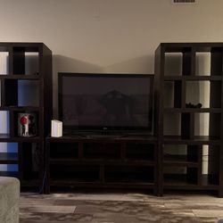 Bookshelves and 55inch Lg Tv For Sale