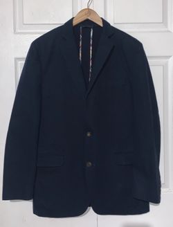 Brooks Brothers 1818 Fitzgerald Blue Sport Coat Blazer Jacket Cotton 42L