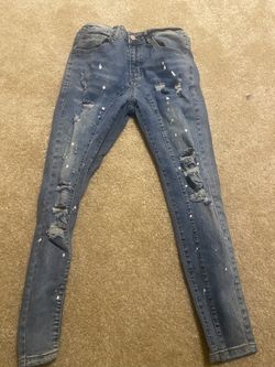 purple jeans