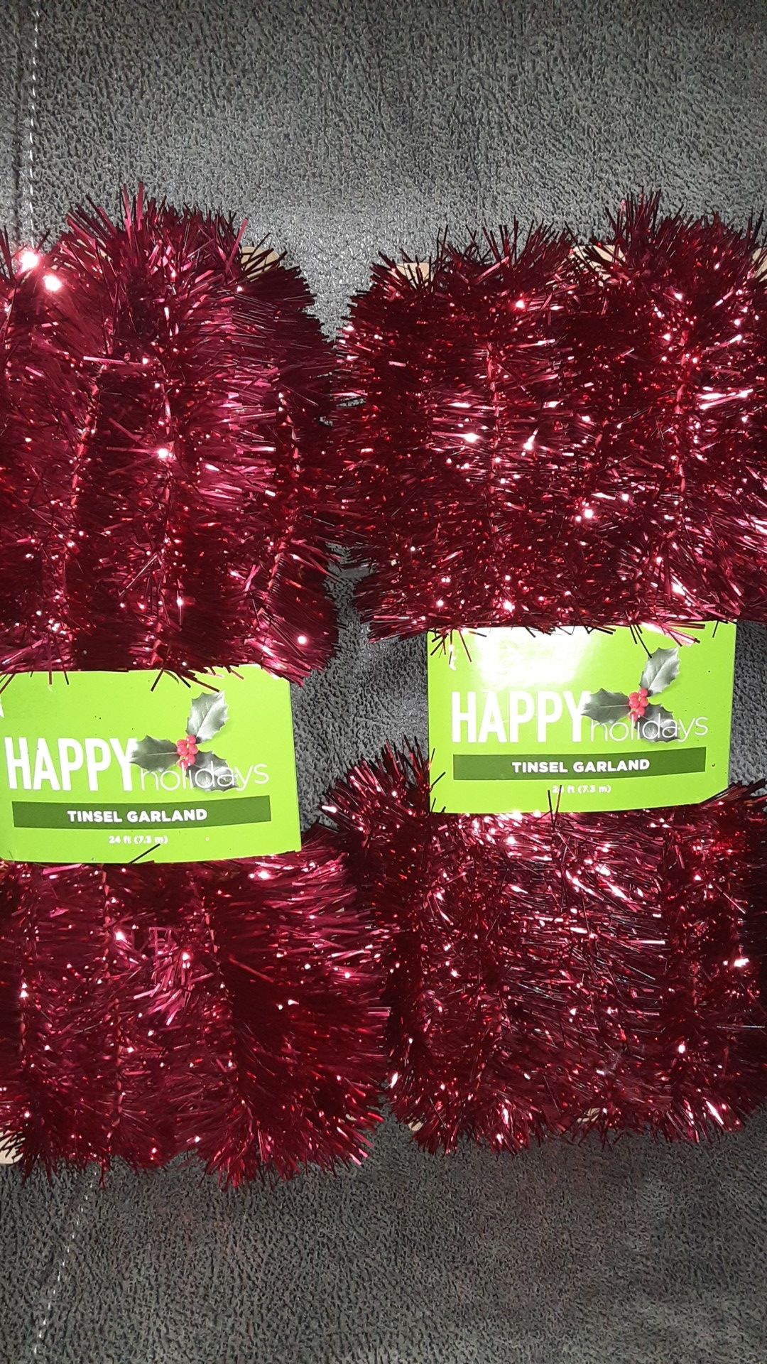 Tinsel garland