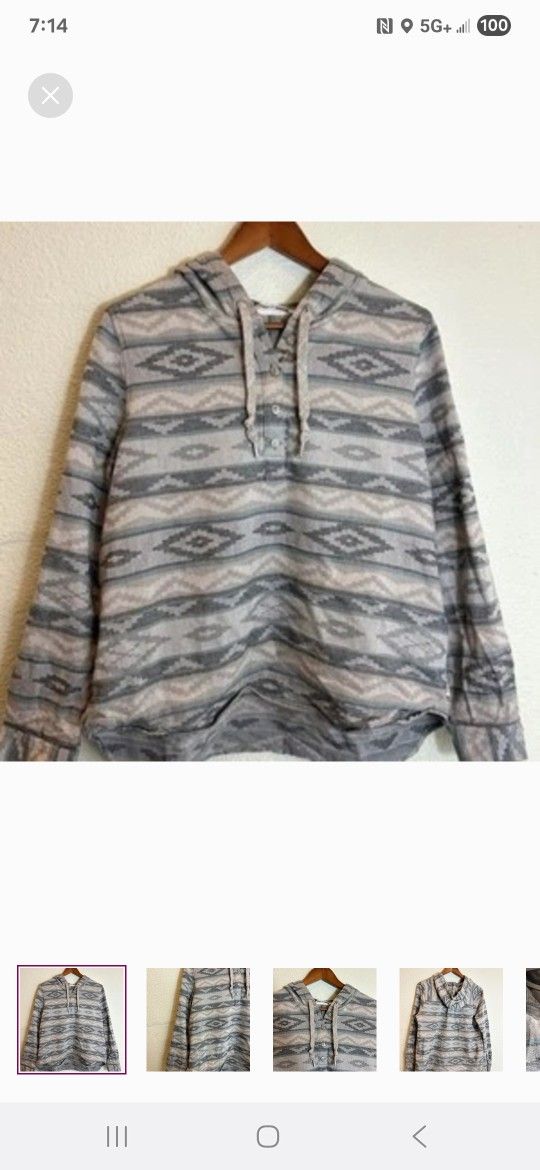 Ladies Woolrich Aztec Hoodie