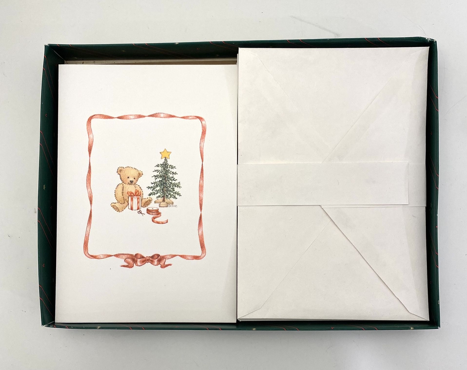 Hallmark Teddy Bear 'Have a Beary Merry Christmas' Greeting Cards 22 Vintage Box