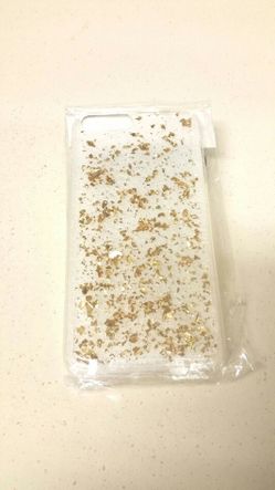 IPhone 7 Plus Gold Flake Case