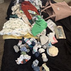 Over 150 Pieces Baby Boy Clothes/items And Free Hershel Tote Bag