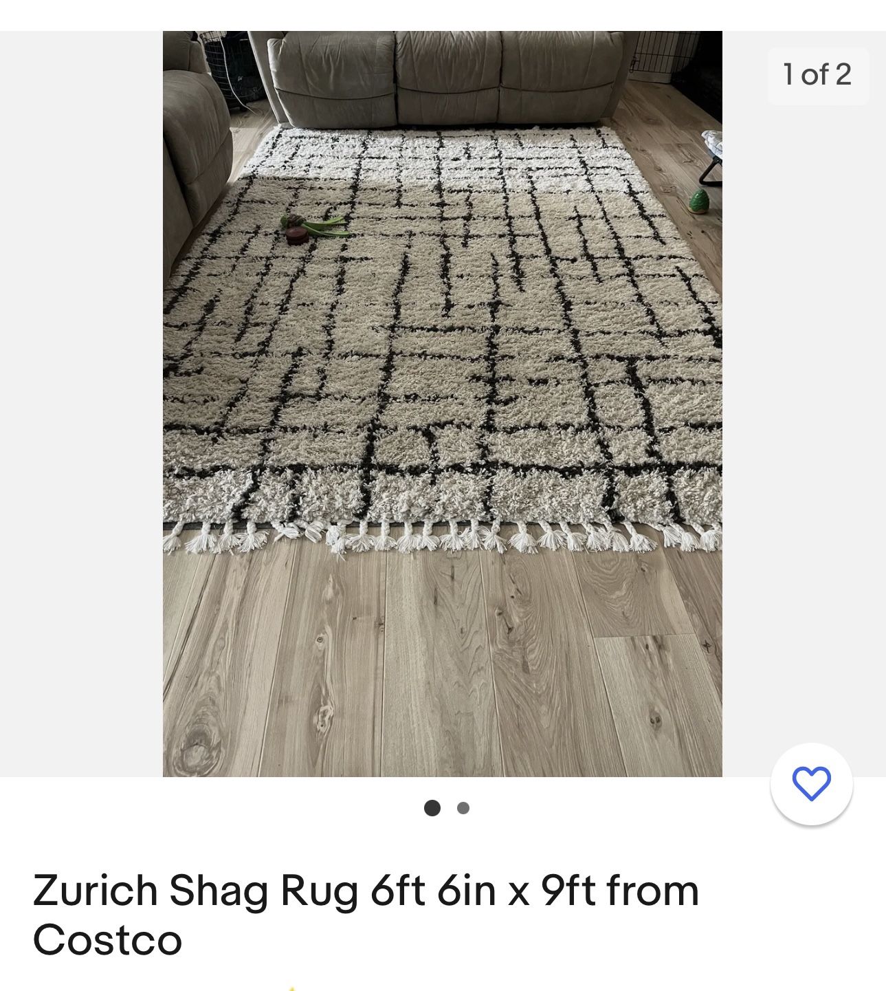 New Zurich Shag Rug 6ft X 9ft from Cosco