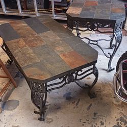 Slate Coffee Table And End Table 