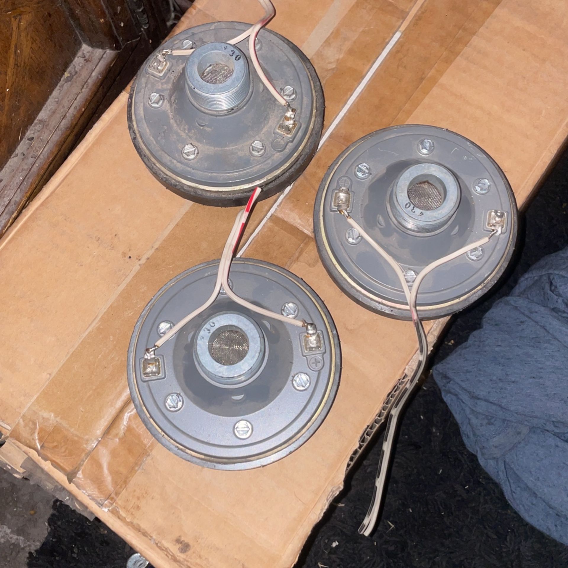 (3) Vintage Klipschorn Speakers