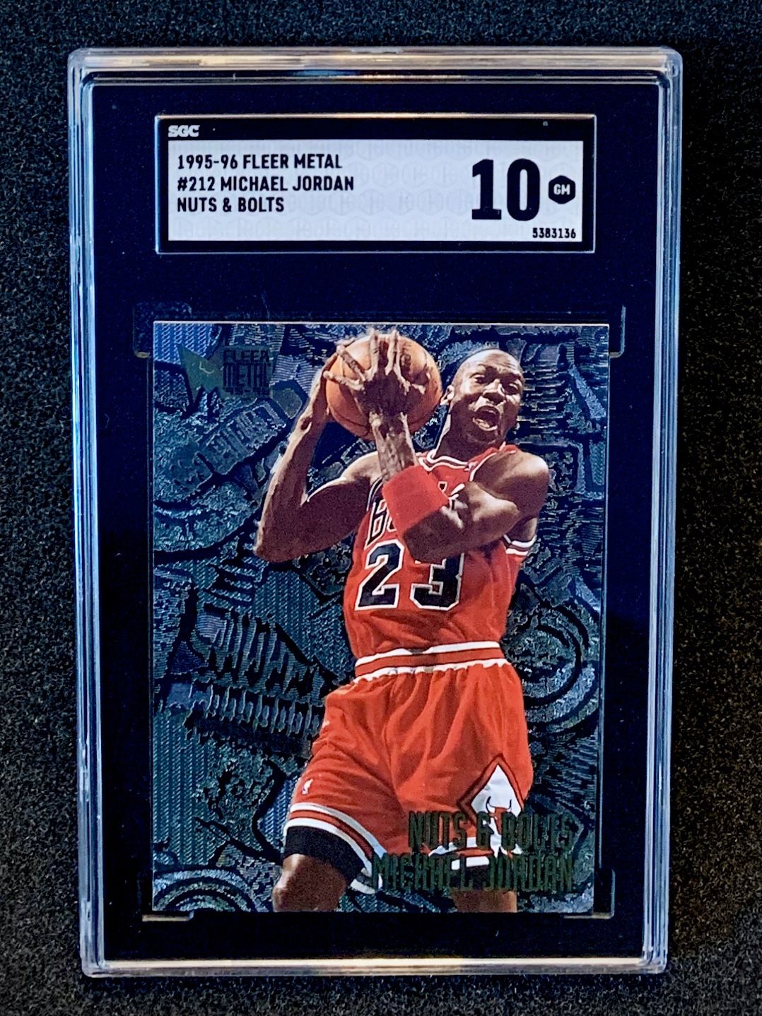 1995-96 Fleer Metal Michael Jordan Nuts and Bolts SGC 10 Gem Mint