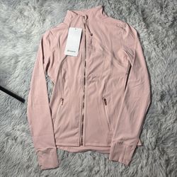lululemon Pink Gold Zip Define Jacket 