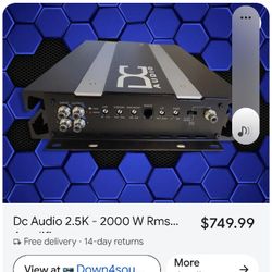 DC AUDIO 2.5K A4 MONO 1 OHM AMP