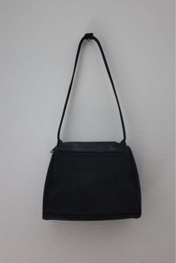 Black Structured Shoulder Bag