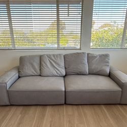 🛋️ Mario Capasa Vegan Leather Designer Couch – Modern, Handmade, Like New