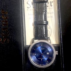 UNWORN URBAN BLUE STAUER MEN’s WATCH