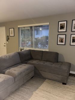Grey L Shaped Couch
