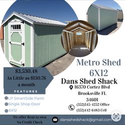 6X12 Metro Shed 