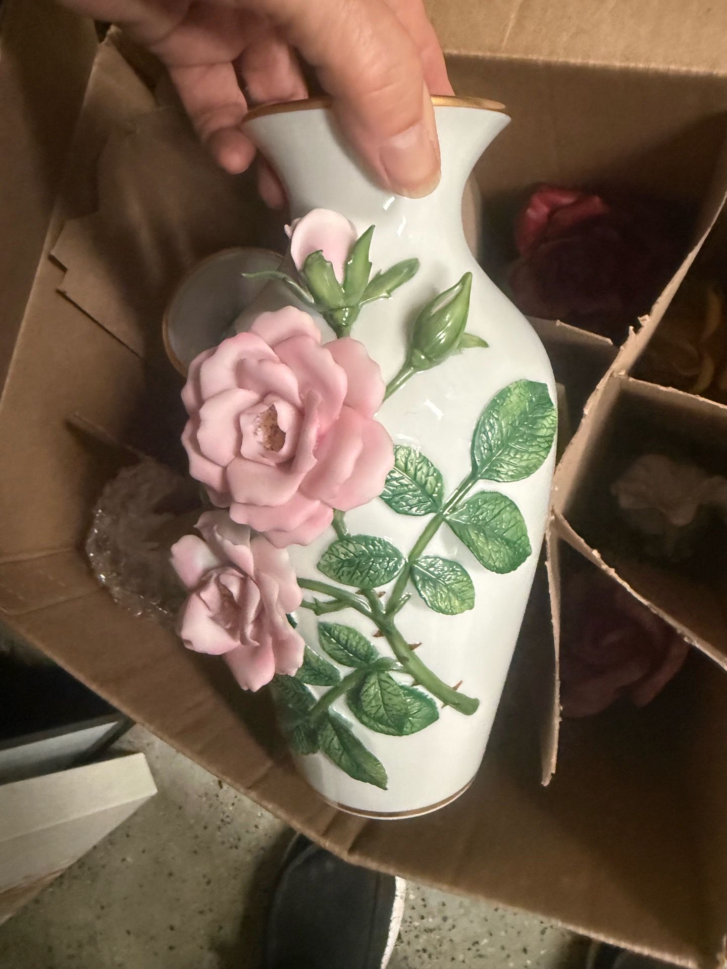 Porcelain vases and bells