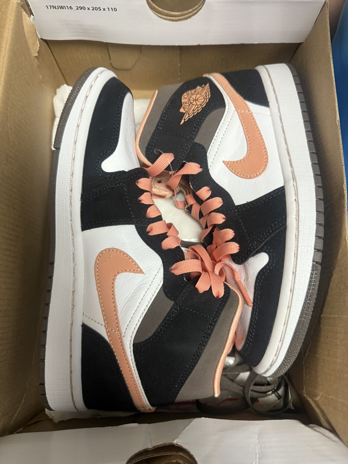 5.5 Y Jordan 1 Mid Peach Mocha