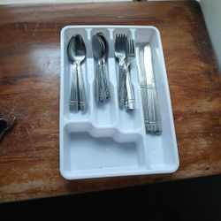 Stainless Kitchen Utensiles And Tray
