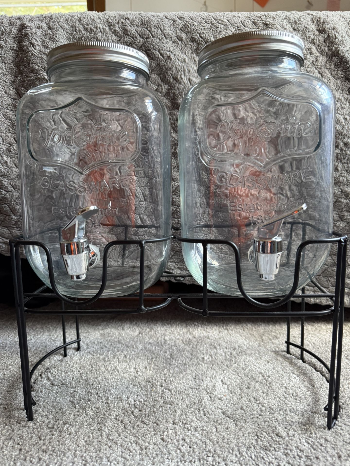 2 Pack 1 Gallon Drink Dispenser With Stand