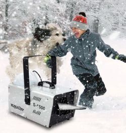 TCFUNDY Snow Machine 1500W Snow Making Machine
