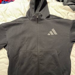 Adidas Zip Up Jacket With Hoodie